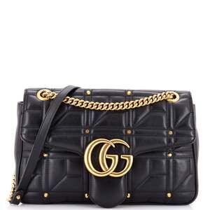 Gucci Gg Marmont Flap Bag Studded #224785G19B